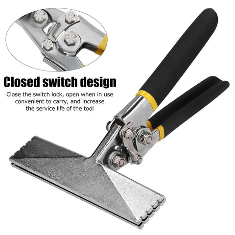 6 Inch Hand Seamer Straight Jaw Sheet Metal Bender Tool with ergonomic handles and chrome vanadium steel for HVAC projects