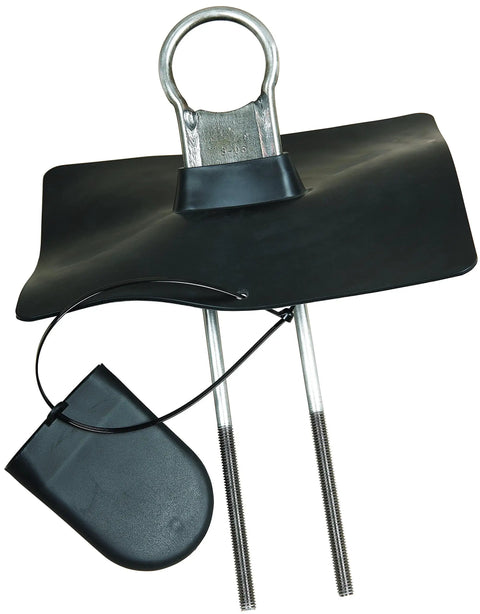 Permanent Roof Anchor With Flashing And Cap For Wood Frame Structures That Fits Multiple Size Trusses With Bolt And Clamp Installation