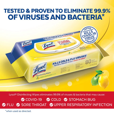 Disinfecting Handi Pack Wipes Lemon And Lime Blossom Scent 480 Count One Hand Dispense Easy To Store Grab And Go Ready Kills Ninety Nine Point Nine Percent Of Viruses And Bacteria