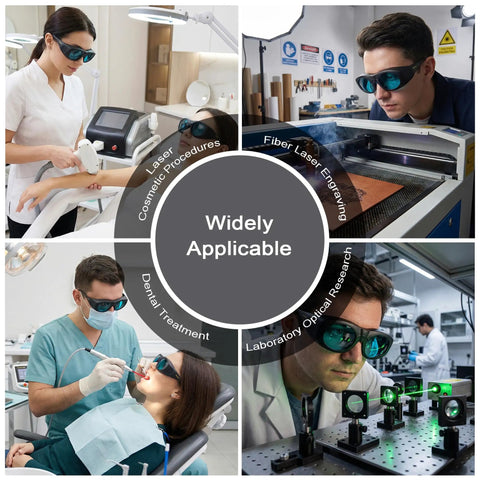 Kickass Laser Safety Glasses Deliver Straight Up OD7 Shielding For YAG And Module Infrared Beams Within The 680 To 1100NM Range Plus Cold Light Eye Protection used in dental and cosmetic procedures.