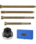 Long Reach Crank Pulley Installation Tool Set For Harmonic Balancer And Underdrive Dampers Includes 4 Adapters And Nut Bearing shown