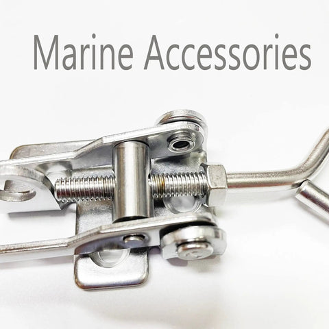 Heavy Duty Marine Toggle Catch Latch 316 Stainless Steel Boat Fastener Saltwater Tough Nautical Hardware close-up of latch mechanism