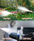 Heavy Duty 44 Inch Sprayer Wand For One Half Inch Hose Quick Connectors Stainless Steel With Built In Shutoff Valve in use