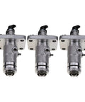 Heavy Duty Straight Swap Fuel Injection Pump For Isuzu 3LB1 And 3LD1 Diesel Engines Direct Fit Replacement 8970345910, three units view.