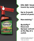 Triazicide Insect Killer For Lawns And Landscapes Concentrate 32 Ounces QuickFlip Hose End Sprayer 3 Pack bottle