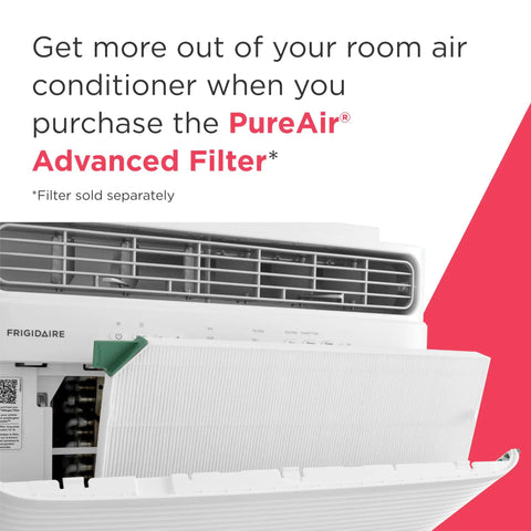 Big Chill 8000 BTU Smart Window Air Conditioner With Reliable WiFi Link And Voice Activated Controls For Rooms Near 350 Sq Ft with filter access.