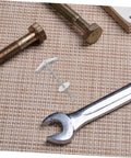 Heavy Duty Toggle Bolt Anchors Kit with wing nuts, carbon steel fasteners for hollow walls and ceilings, shown with wrench.