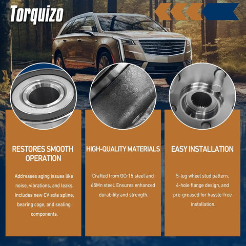 Heavy Duty Rear Wheel Bearing Hub Assembly 5 Lug 2 Pack Precision Replacement For 2008 2020 Subaru Outback Forester Impreza Legacy Crosstrek WRX Toyota 86 Scion FRS features high-quality bearings.