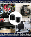 Heavy Duty Round Rubber Spacers And Bushings One Inch Thick Damping Pads For Smooth Ride Shock Absorbing installed on equipment.