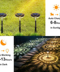 Eight Pack Solar Pathway Lights Outdoor LED Garden Lighting IP67 Waterproof Warm White And Cool White on grass and path