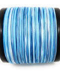 Beast Grade Braided Fishing Line Blue Camo 30 Pound Test 300 Yards spooled braided line in blue and white colors.