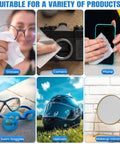 VOISEN lens wipes for eyeglasses; 450-pack, pre-moistened, individually wrapped; cleans glasses, camera lens, phone