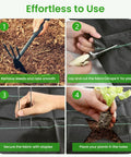 Steps for installing Tough As Nails Weed Barrier Fabric For Gardens And Driveways 3x300ft Geotextile Ground Cover