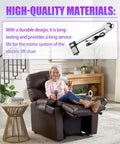 KDPT007 Recliner Linear Actuator Electric Motor Replacement For Power Lift Chairs Top Shelf Heavy Duty Glide Mechanism shown in a cozy lift chair.