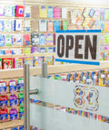 Open Closed Sign With Will Return Clock Double Sided For Shops Salons Offices And Receptions Featuring Hanging Chain
