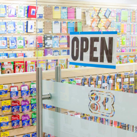 Open Closed Sign With Will Return Clock Double Sided For Shops Salons Offices And Receptions Featuring Hanging Chain