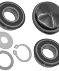 Refresh Your Zero Turn Mower Ride With This Top Shelf Front Yoke Shaft Kit Featuring greased wheel bearings, hub caps, and washers.