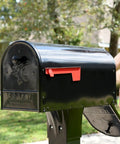 Outback Double Door Mailbox With Large Capacity For Mail And Packages Weather Tough Galvanized Steel Construction In Black curbside