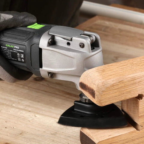 Powerful 2.4 Amp Oscillating Multi Tool Kit With Six Variable Speeds And Quick Lock Accessory Change grinding wood