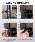 Installation guide for Two Pack Portable Adjustable Door Lock With Silicone Cap Protection For Travel Punch Free Installation