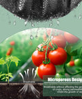 Heavy Duty Garden Weed Barrier Landscape Fabric Ground Cover 4 Pack 100 Ft promoting plant growth and weed control.