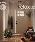 Top Tier Energy Efficient Soft White Led Light Bulbs 65 Watt Equivalent Br30 Indoor Flood Lamp Four Pack in cozy entryway.