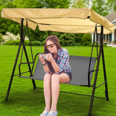 Tough As Nails 600D Oxford Swing Seat Cover For Outdoor Porch And Patio Chairs, Waterproof And Rainproof Cushion Protector