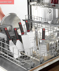 28 Piece Griddle Gear Kit For Blackstone Flat Top Grill Spatulas and utensils in dishwasher rack, dishwasher safe