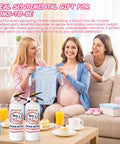 Big Time Gender Reveal Sprayers 2 Pack Biodegradable Color Powder Blasters with pink sprayers and excited moms-to-be.