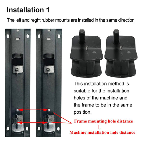 Installation guide for Heavy Duty Rubber Anti Vibration Mounts Badass Shock Absorbing Feet for Generators.