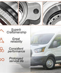Close-up images of Rear Wheel Bearing And Hub Assembly Fits Ford Transit 150 250 350 showing quality craftsmanship and design.