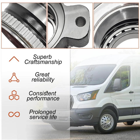 Close-up images of Rear Wheel Bearing And Hub Assembly Fits Ford Transit 150 250 350 showing quality craftsmanship and design.