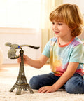 Hella Impressive Balancing Eagle Sculpture Desk Flex For Home Office Tabletop Shelf Decor Solid Wooden Base Centerpiece with child.