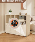 360 degree rotation demonstration of 8 Pack Self Adhesive Caster Wheels 1 Inch Low Profile Swivel Casters on furniture