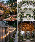 Outdoor String Lights 100Ft With 105 Globe Bulbs Waterproof IP44 Edison G40 Bulbs For Backyard Parties And Weddings Decor