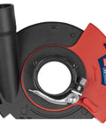 Adjustable Angle Grinder Dust Shroud With Swivel Hose Hookup And Slick Edge Guard Fits 115 To 125 Mm Tools, heavy duty design.