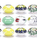 Fresh Ceramic Kitchen Cabinet Knobs And Dope Drawer Pulls For A Total Home Vibe Upgrade Pack Of Twelve Multi colored ceramic handles with screws.