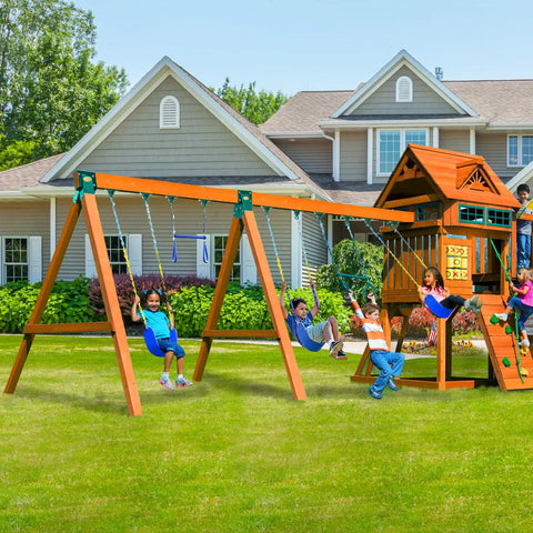 Green Swing Set Brackets Kit With Two A Frame Brackets And One Middle Bracket Heavy Duty Mounting Hardware Included Durable Powder Coated Steel For Porch Yard And Playground