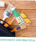 Two Set Wall Mending Cream Kit Quick Drying Drywall Crack Repair Paste With Scraper, brushes, and roller on wooden surface