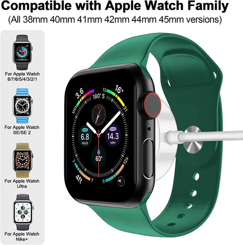 Slick Magnetic Wireless Charging Cable Featuring Fast Reliable Secure Power Delivery Via Standard Type C, 1m cable charging Apple Watch.