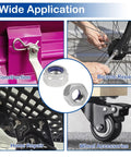 15 Pcs M10 1.5 Nylon Insert Lock Nuts Hex Nylock Self Locking Nut 304 Stainless Steel 18 8 DIN985 used in repairs