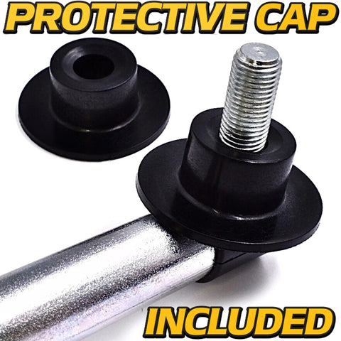 Adjustable Steering Drag Link Set LH RH For Lawn Tractors And Mowers, improves alignment, with protective caps
