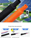 Pro Grade Braided Cable Sleeve For Ultimate Wire Management Heat Shrink Ready 300cm Flexible Polyester Protector overview