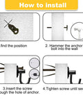 Step-by-step installation guide for Self Drilling Drywall Anchors Kit 150Pcs With Screws Zinc Plated Steel Two Sizes