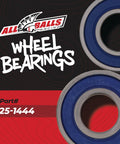 Premium Front Wheel Bearing And Seal Kit For Kawasaki Ninja Ex300 showing rubber sealed double ball bearings on black background.