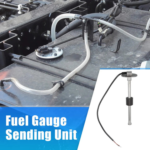 High Octane Universal Fuel Sending Unit 240 To 33 Ohms 9 Inch Fluid Gauge Sensor for trucks and boats, showing installation.