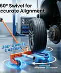 Adjustable Heavy Duty Tire Wheel Dolly Featuring A Rock Solid 500 Lb Capacity Galvanized Steel Build with 360° swivel for easy tire movement.