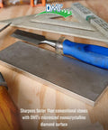 Dia Sharp Diamond Knife Sharpener Bench Stone for Home Shop and Jobsite coarse 325 grit flat diamond surface with tools
