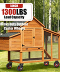 Five Inch Heavy Duty Caster Wheels Set Of Four All Terrain Swivel Casters With Locking Brakes on outdoor wooden structure.