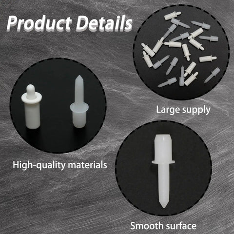 Rock Solid 220 Piece Stainless Steel Plantation Shutter Repair Kit Featuring Heavy Duty Repair Nails And Spring Loaded Pins For A No Hassle Weekend Project Fix, showing high-quality repair pins.